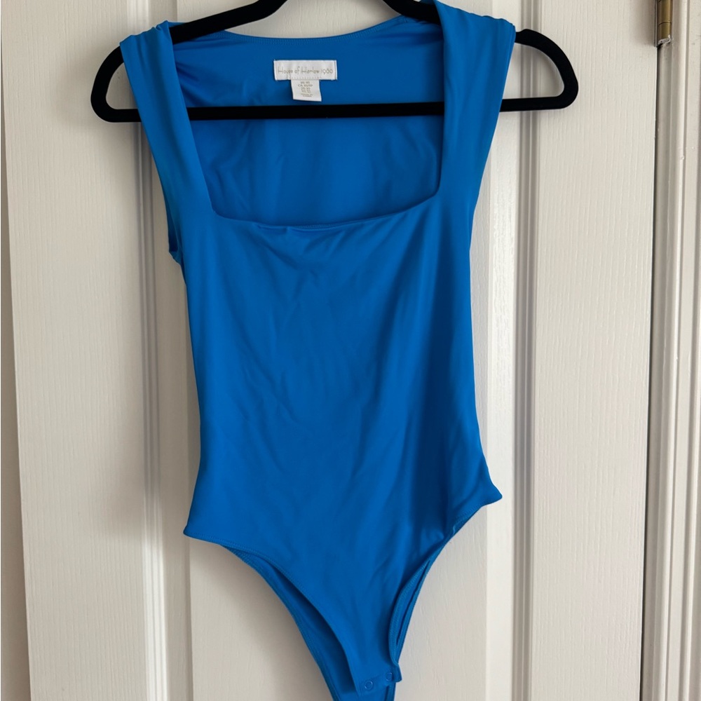 House of Harlow blue bodysuit